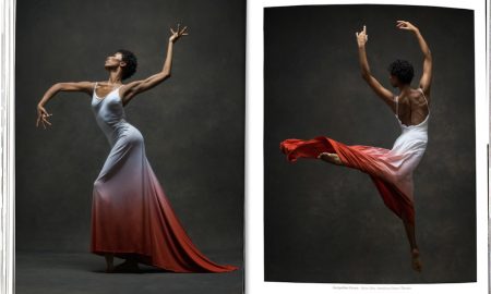 Sample pages from 'The Art of Movement', featuring Jacqueline Green of the Alvin Ailey Dance Theater. Photo by NYC Dance Project.