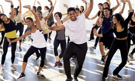 Shalil Halil teaching BollyX. Photo courtesy of BollyX.