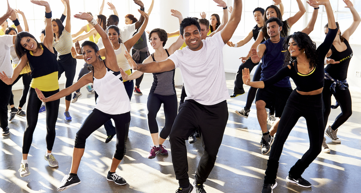 Shalil Halil teaching BollyX. Photo courtesy of BollyX.