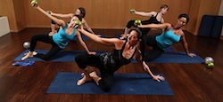 Teri Lee Steele leading Pilates students. Photo courtesy of Steele.