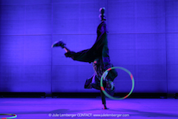 Champion Native American hoop dancer Nakotah LaRance in the Brooklyn Ballet's 'Brooklyn Nutcracker'. Photo by Julie Lemberger, courtesy of Brooklyn Ballet.