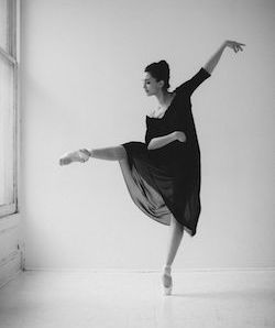 NYCB Principal Lauren Lovette, in a dress by designer Louiza Babouryan ...