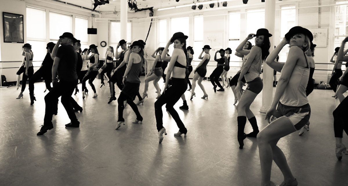 James Kinney's musical theatre class at Steps on Broadway. Photo courtesy of Kinney.