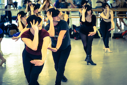 James Kinney's musical theatre class. Photo courtesy of Kinney.