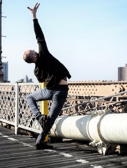 Jon Ole Olstad at the Brooklyn Bridge. Photo courtesy of Olstad.