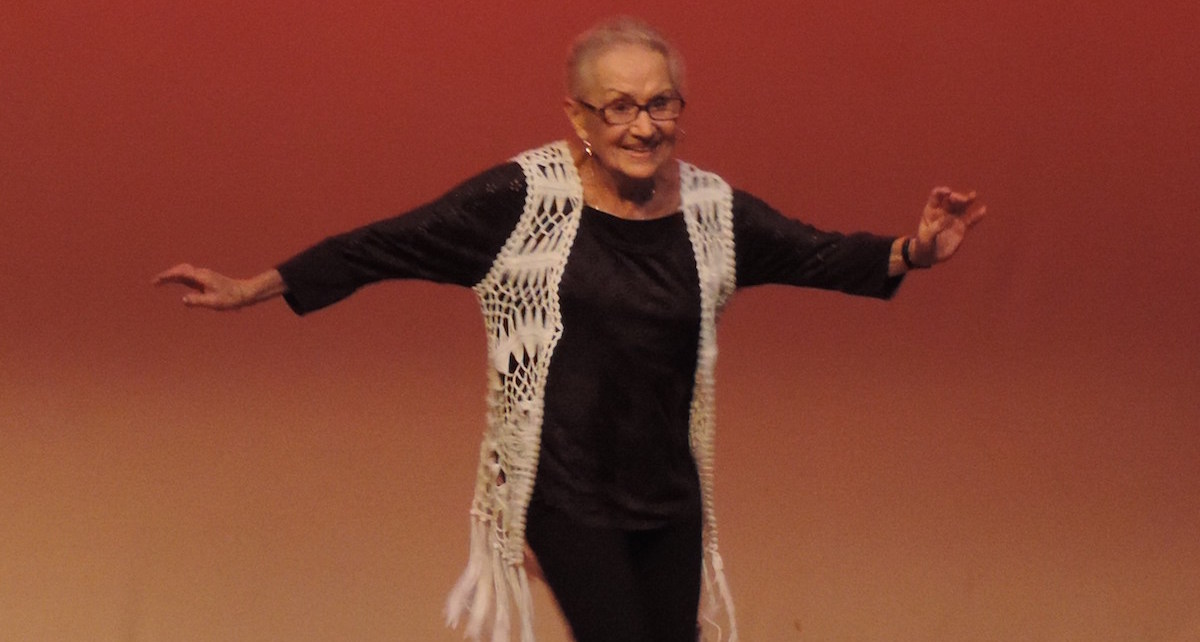 Maxine Ross dancing at 90 years old. Photo courtesy of Ross.