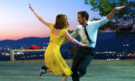 Sebastian (Ryan Gosling) and Mia (Emma Stone) in LA LA LAND. Photo by Dale Robinette