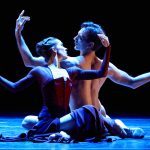 Christian Clark and Alessa Rogers in Liam Scarlett's 'Vespertine'. Photo by Kim Kenney, courtesy of Atlanta Ballet.