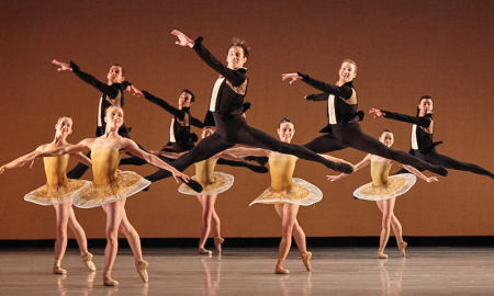 Atlanta Ballet in Classical Symphony in 2015. Photo by Kim Kenney