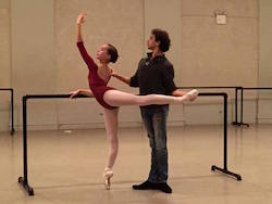 Andrei Vassiliev with a student. Photo by Vassiliev Art Ballet Production.