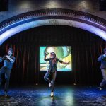 Derick K. Grant, Dormeshia Sumbry-Edwards and Jason Samuels Smith in Samuels Smith's 'Going the Miles' at Harlem Stage. Photo by Marc Millman, courtesy of Divine Rhythm Productions.