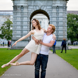 Lauren Buchardt and Hampus Westin of ballet project[d]. Photo by Arun Farcas.