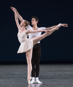 Russell Janzen and Teresa Reichlen in Balanchine’s 'Concerto Barocco'. Photo by Paul Kolnik.