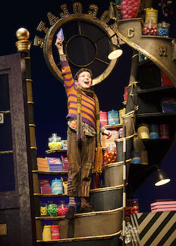 Ryan Sell in Roald Dahl's 'Charlie and the Chocolate Factory' on Broadway. Photo by Joan Marcus.