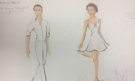 A costume sketch for Malcolm Burn's 'Pas Glazunov'. Photo courtesy of Emily Morgan DeAngelis.