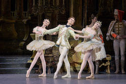 Addie Tapp, Patrick Yocum and Lauren Herfindahl in Marius Petipa's 'The Sleeping Beauty'. Photo by Liza Voll, courtesy of Boston Ballet.