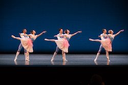 Boston Ballet in George Balanchine's 'Donizetti Variations'. Photo by Rosalie O'Connor, courtesy of Boston Ballet.