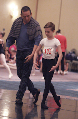 Claudio Munoz with 2016 HBA Scholarship Recipient Brady Farrar of Stars Dance Studio. Photo by Scott Gill