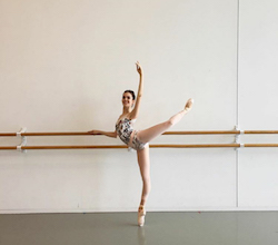 Madison Russo in the HBA studios. Recently promoted to HB2. 2015 SR Female Gold Medalist.Photo courtesy of ADC IDC.