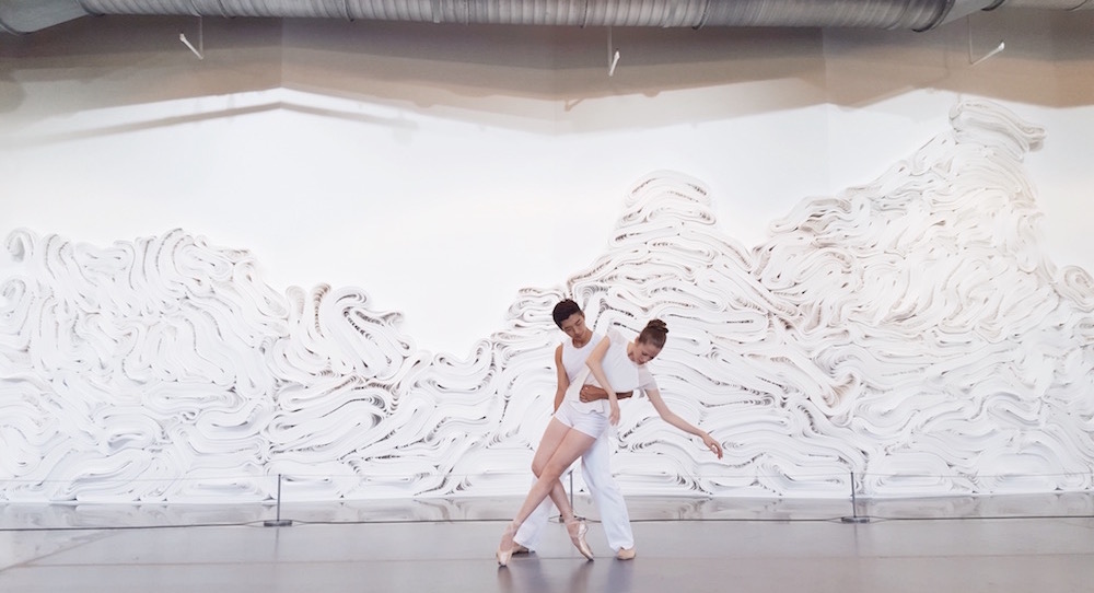 CONTINUUM Contemporary/Ballet in 'Wind to Wave' at the Grounds For Sculpture. Photo by Michael Darling.