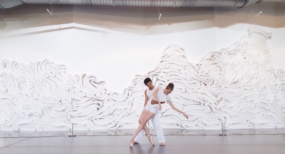 CONTINUUM Contemporary/Ballet in 'Wind to Wave' at the Grounds For Sculpture. Photo by Michael Darling.