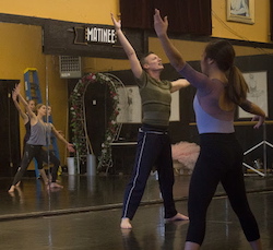 Vincas Greene in rehearsal with the Company Ballet School in Spokane WA. Photo by Ira Gardner.