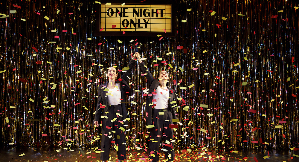 Anna Bass and Monica Bill Barnes in 'One Night Only'. Photo by Joan Marcus.