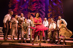 Carla R. Stewart (Shug Avery) and the North American tour cast of 'The Color Purple'. Photo by Matthew Murphy.