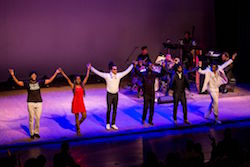 Derick J Grant, Dormeshia Sumbry-Edwards, Joseph Webb, Baakari Wilder, Jason Samuels-Smith and Omar Edwards. Photo by Star Photo Productions.