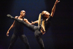Brandon Gray and Kelly Sneddon in 'Gutter Glitter'. Photo by Justin Chao.