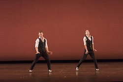 Daniel Ulbricht and Danielle Diniz in performance. Photo by Eric Swanson.