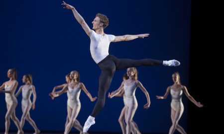 Het Nationale Ballet's Remi Wörtmeyer in 'Symphony in Three Movements'. Photo by Angela Sterling.
