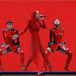 Winnie Chang in Katy Perry WITNESS Tour. Photo courtesy of Chang.