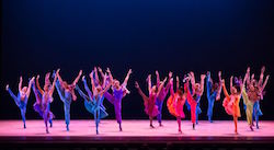 Alvin Ailey American Dance Theater in Billy Wilson's 'Winter in Lisbon'. Photo by Teresa Wood taken at the John F. Kennedy Center for the Performing Arts.