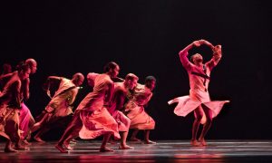 Alvin Ailey American Dance Theater in Robert Battle's 'Mass'. Photo by Paul Kolnik.