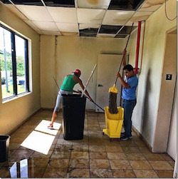 ClassJuggler client Alicia Extreme Dance Academy in Puerto Rico has ceiling damage from Hurricane Maria.