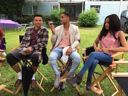 Dancers on set of new 'Step Up: High Water' series. Photo courtesy of Marcus Mitchell (center).