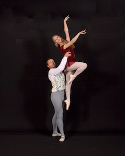 SBRI Soloist Brianna Mattis with SBRI Principal Dancer Aaron DeVivo. Photo courtesy of Herci Marsden.