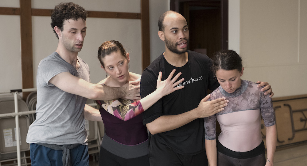 Tara Gragg (second from left) in rehearsal. Photo courtesy of Gragg.