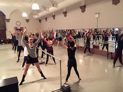 Yuka Kawazu's ballet class at Ballet Arts. Photo courtesy of Kawazu.