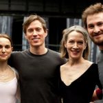 'Black Swan' on set with Benjamin Millepied, Natalie Portman, Kurt Froman, Christine Redpath and Darren Aronofsky. Photo by Niko Tavernise.