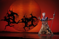 Buyi Zama as Rafiki in 'The Lion King' North American Tour. ©Disney. Photo by Joan Marcus.