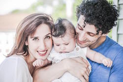 Ekaterine Chubinidze, Lasha Khozashvili and their son, Nicholas Thomas Khozashvili. Photo by Sabi Varga, courtesy of Khozashvili.