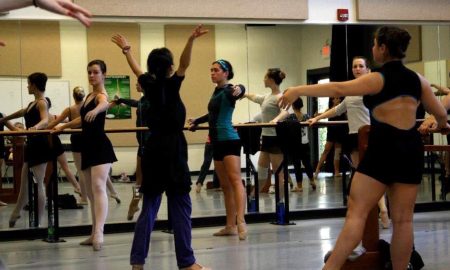 Noriko Hara teaching an Elon College Dance Program master class. Photo by Jen Guy Metcalf.