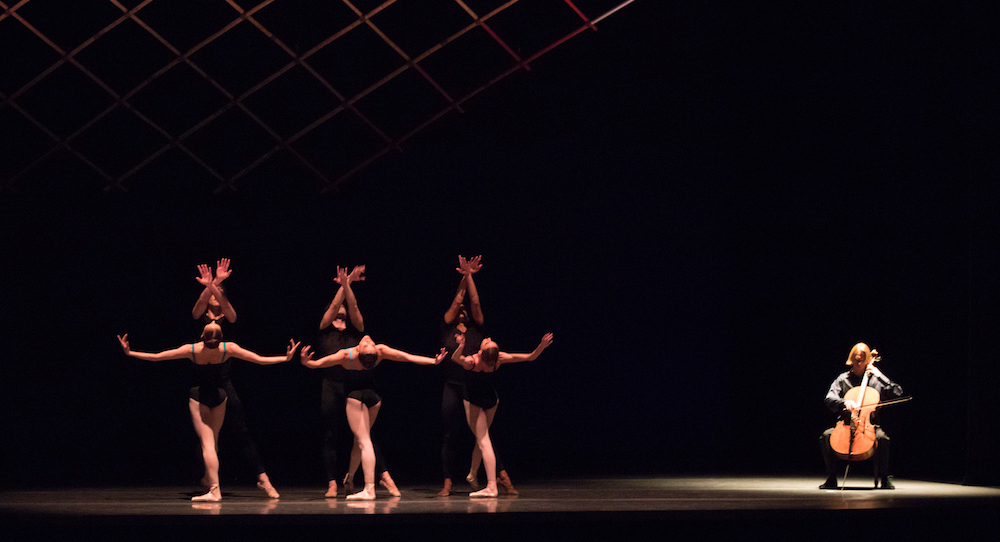 Boston Ballet in Jorma Elo's 'Bach Cello Suites'. Photo by Rosalie O'Connor, courtesy of Boston Ballet.