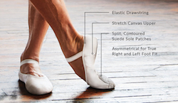 Capezio's MR ballet shoe. Photo courtesy of Capezio.