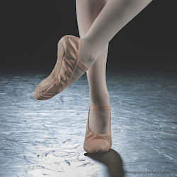 Eurotard's Tendu Full Sole Ballet Shoe. Photography by Richard Calmes.