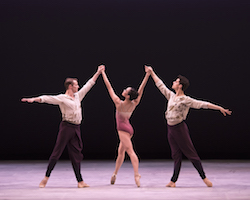 Jacob Bush, Jessica He and Keaton Leier in Craig Davidson’s 'Remembrance:Hereafter'. Photo by Gene Schiavone.