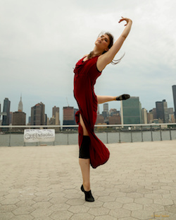 Julia Cooper in Sheep Meadow Dance Theatre's 'DIDO'S LAMENT'. Photo by Noel Valero.