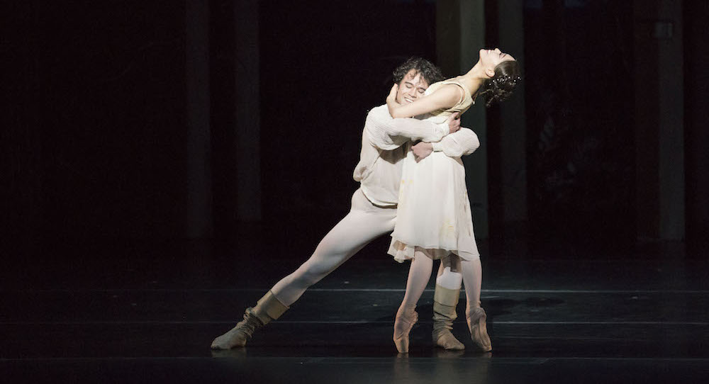 Paulo Arrais and Misa Kuranaga in John Cranko's 'Romeo & Juliet'. Photo by Liza Voll, courtesy of Boston Ballet.